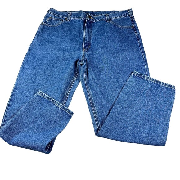 Carhartt Other - Carhartt Mens Size 42x30 Relaxed Fit Jeans Blue Denim Workwear